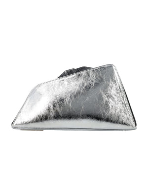 THE ATTICO Evening Elegance Silver Mini Clutch - 16x29x12 cm