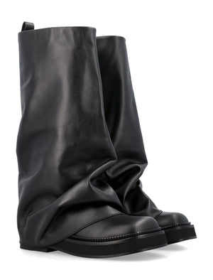 THE ATTICO Chic Combat Robin Leather Boots