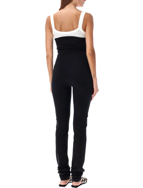 THE ATTICO High-Waist Flare Zip Pants