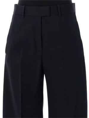 THE ATTICO Chic Wide Leg Low-Waist Trousers