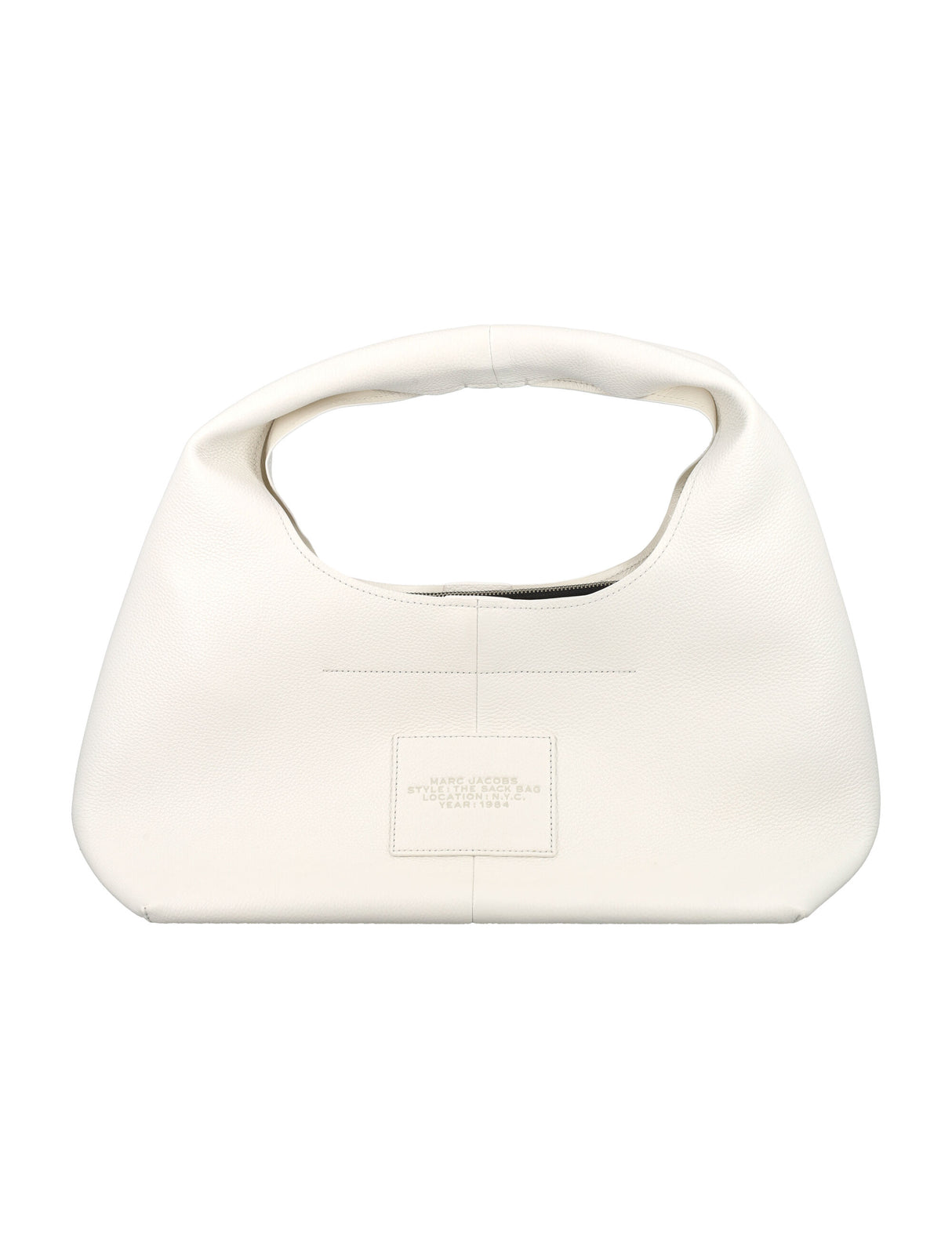 MARC JACOBS Luxurious Grained Leather Satchel - White 41cm x 51cm x 20cm