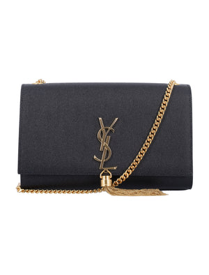 SAINT LAURENT Medium Tassel Shoulder Handbag