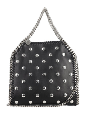 STELLA MCCARTNEY Chic Mini Tote with Silver Studs and Chain Detail