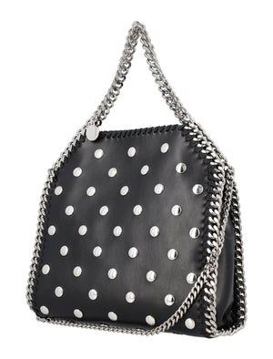 STELLA MCCARTNEY Chic Mini Tote with Silver Studs and Chain Detail