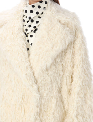 MSGM Oversized Eco-Fur Jacket - Size 40