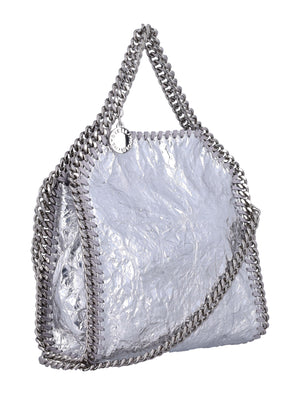 STELLA MCCARTNEY Mini Crackled Metallic Faux Leather Handbag