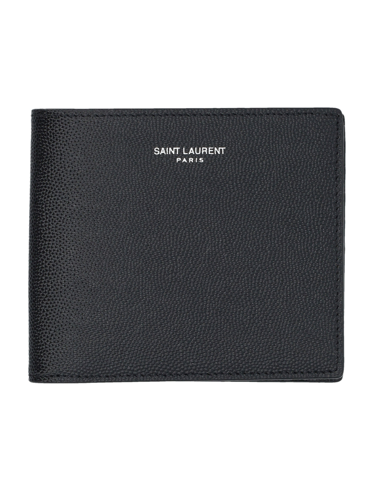 SAINT LAURENT Elegant Black Leather East/West Wallet - 11.5cm x 10cm