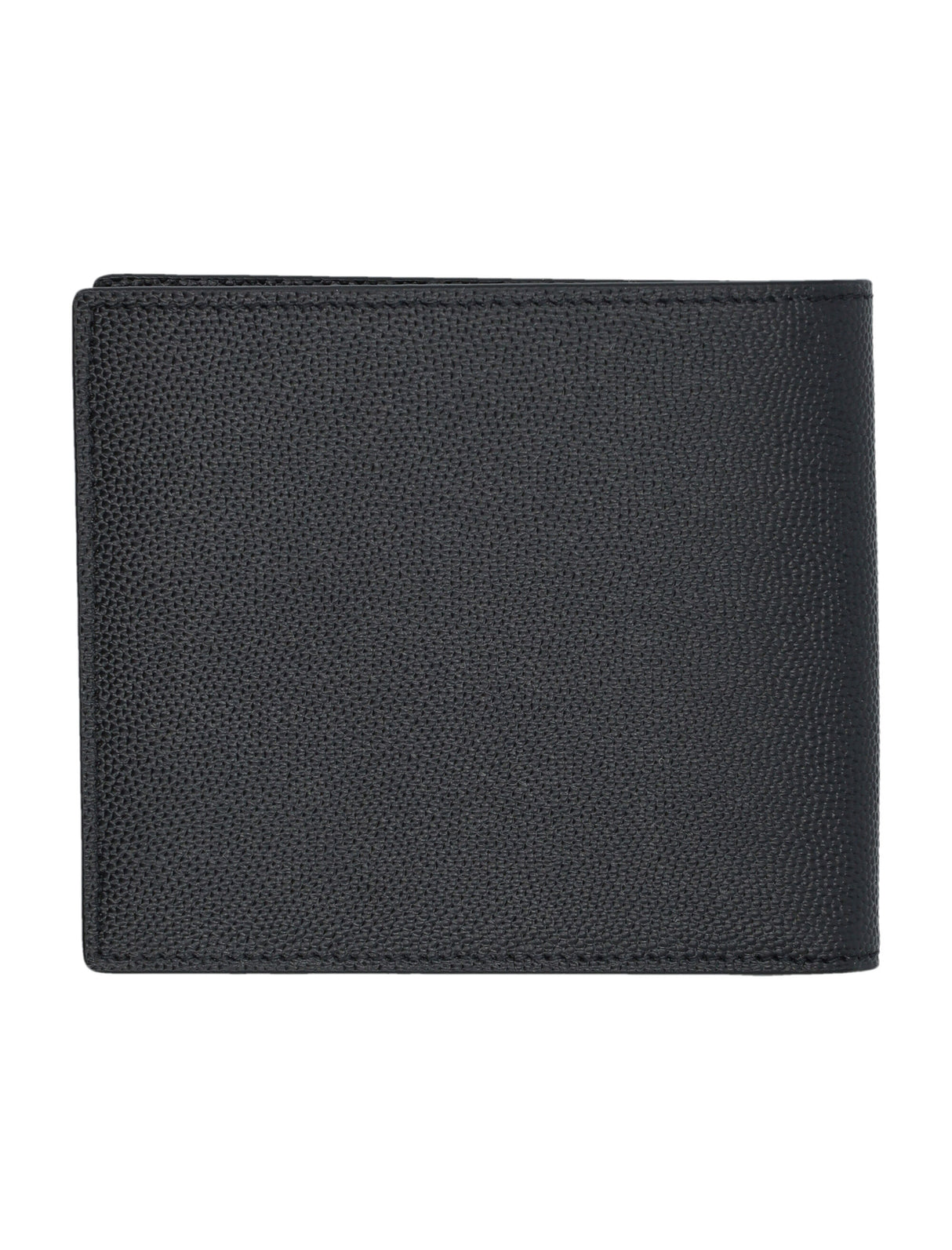 SAINT LAURENT Elegant Black Leather East/West Wallet - 11.5cm x 10cm