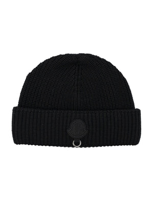 MONCLER GENIUS Wool Beanie with Embroidered Logo