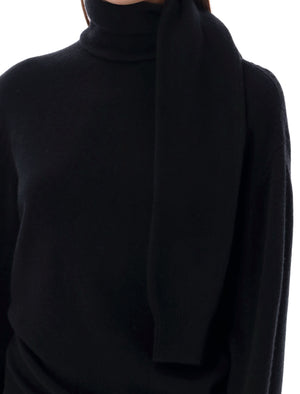 RÓHE Oversized Knit Scarf with High Turtleneck Collar