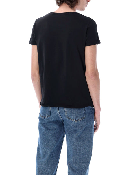 SAINT LAURENT Refined Cotton Logo Tee