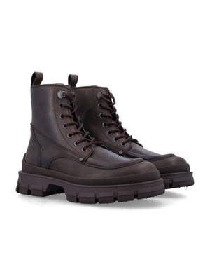 MONCLER Hevea City Leather Boots for Men