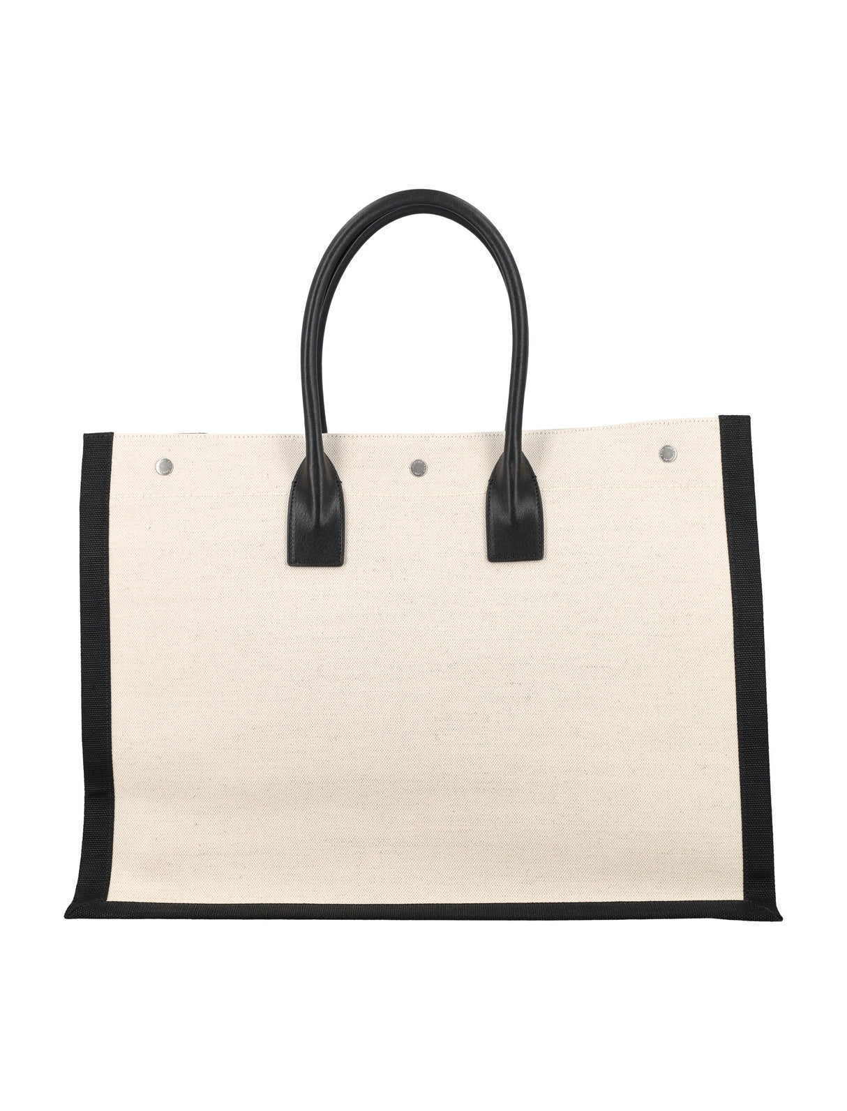 SAINT LAURENT Elegant Large Tote Handbag with Leather Handles