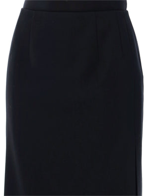 VALENTINO GARAVANI Chic High-Waisted Midi Skirt with Side Splits