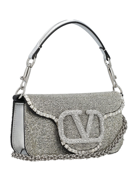 VALENTINO GARAVANI Mini Jewel-Embellished Silk Handbag