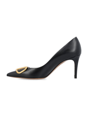 VALENTINO GARAVANI Chic V-Logo Mini Heel Pumps