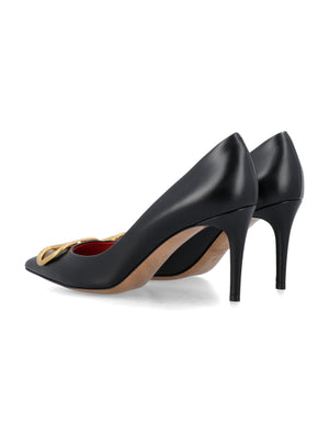 VALENTINO GARAVANI Chic V-Logo Mini Heel Pumps