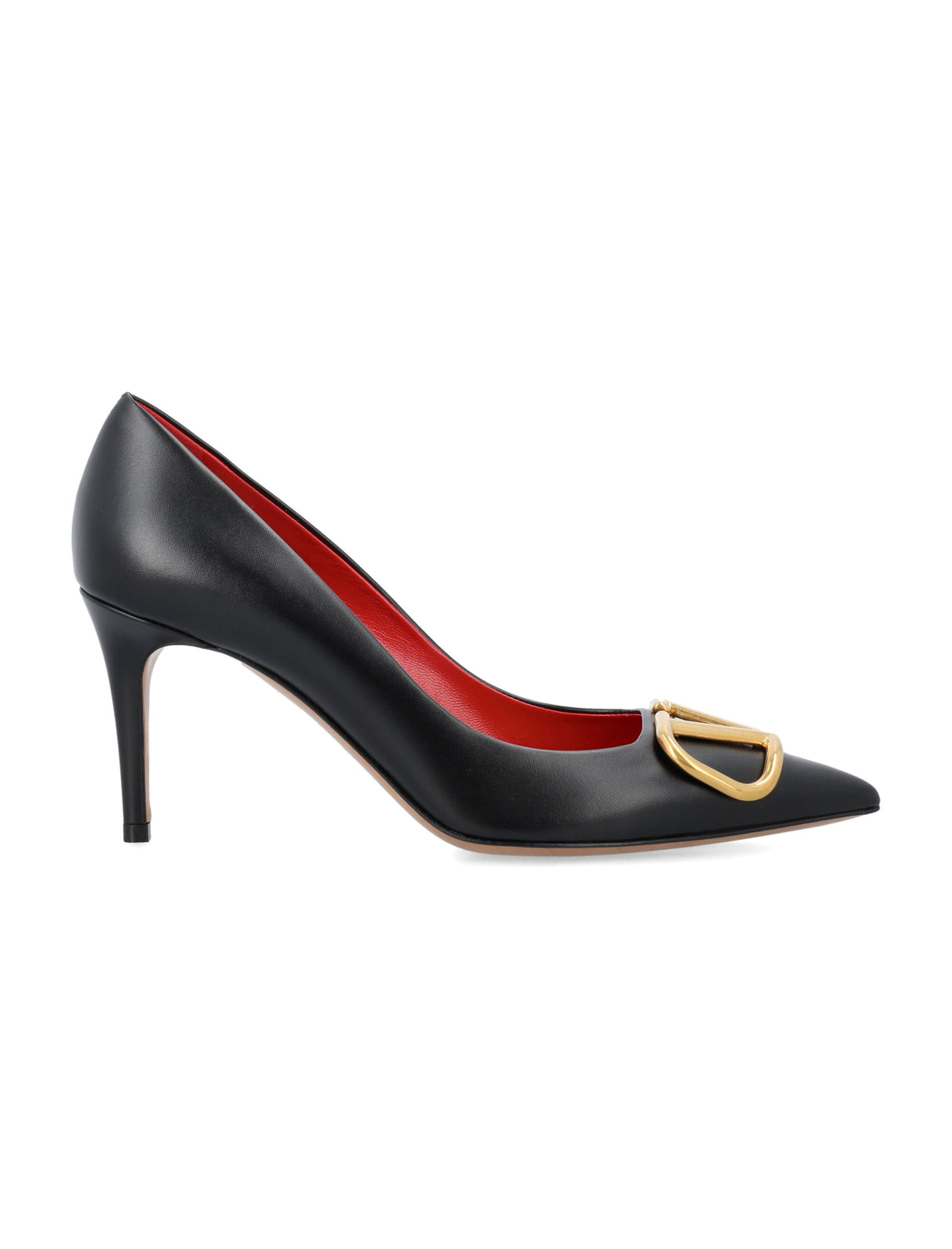 VALENTINO GARAVANI Chic V-Logo Mini Heel Pumps