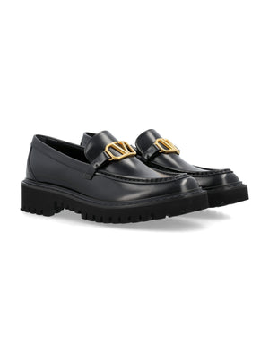 VALENTINO GARAVANI Elegant VLogo Signature Leather Loafer