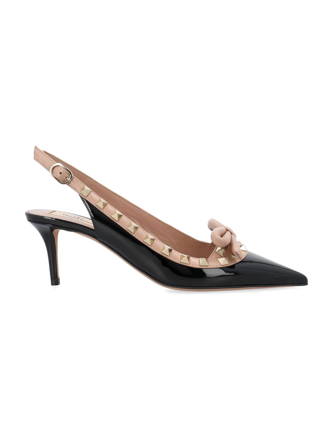 VALENTINO GARAVANI Rockstud Bow Slingback Pumps - 6cm Heel