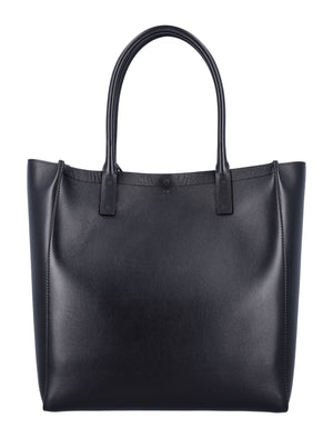 VALENTINO GARAVANI V-LOGO Medium Leather Tote Handbag