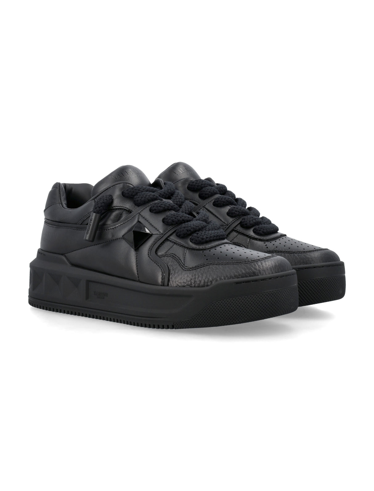 VALENTINO GARAVANI ONE STUD Low-Top Leather Sneakers