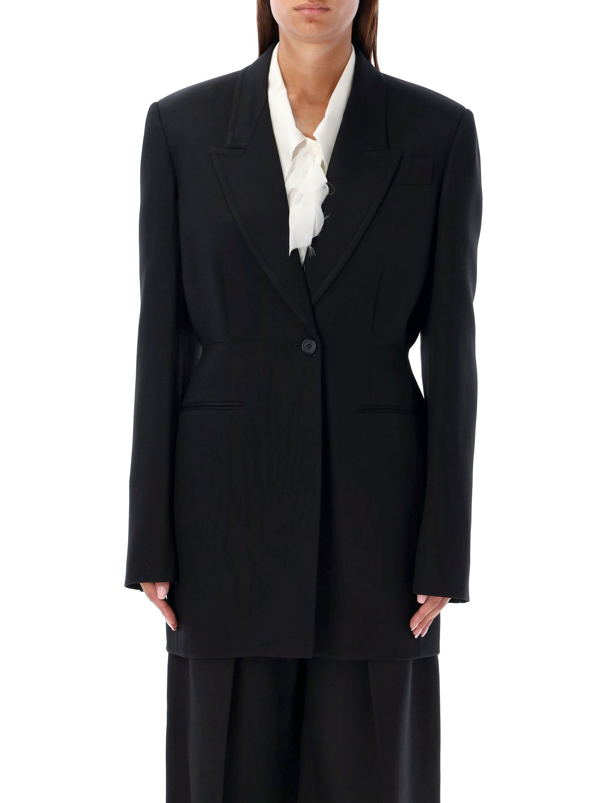 KHAITE Elegant Tailored Blazer with Structured Shoulders