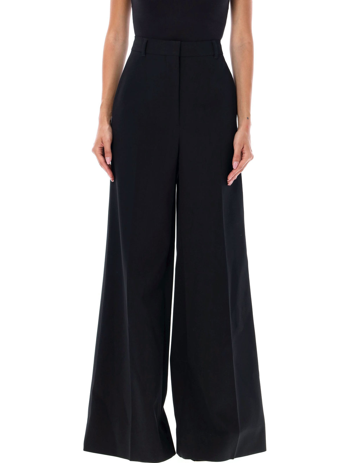 STELLA MCCARTNEY Elegant High-Waisted Wide-Leg Trousers