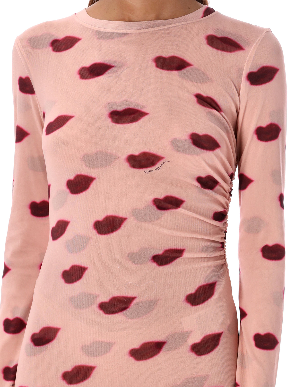 STELLA MCCARTNEY Chic Lip Print Maxi Dress