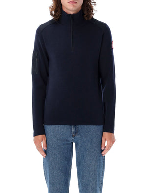 CANADA GOOSE Men's Quarter-Zip Merino Wool Sweater