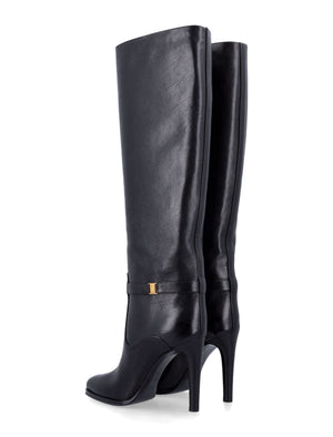 SAINT LAURENT Diane Stiletto Heel Ankle Boots - 10CM