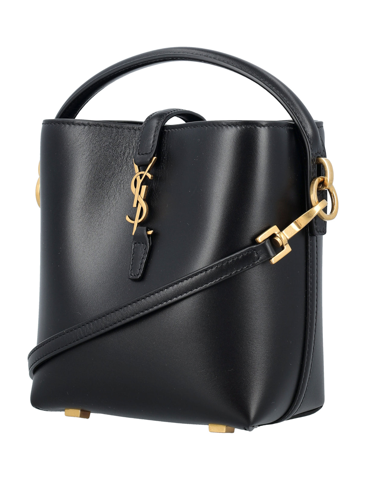 SAINT LAURENT Elegant Mini Bucket Handbag 15x13x6 cm