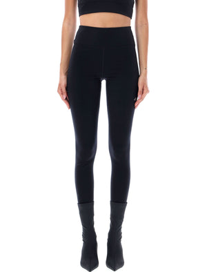 BALENCIAGA High-Rise Active Leggings with Reflective Logo