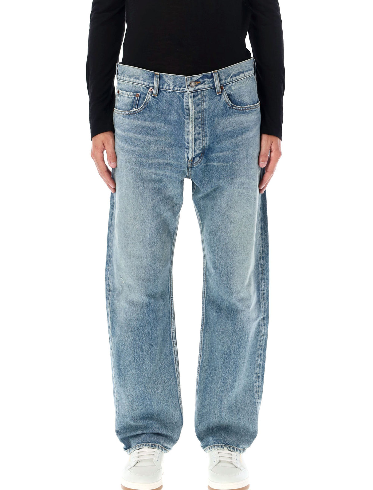 SAINT LAURENT Relaxed Fit Wide-Leg Jeans - Size 32