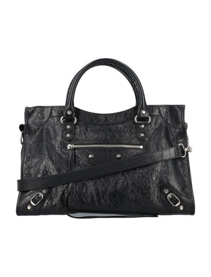 BALENCIAGA City Medium Distressed Leather Handbag