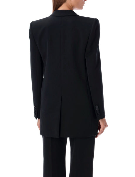 SAINT LAURENT Women's Slim Tailored Smocking Blazer - Size 36