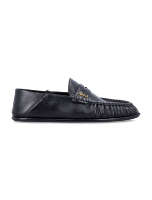 SAINT LAURENT Men's Penny Loafers with Flexible Design