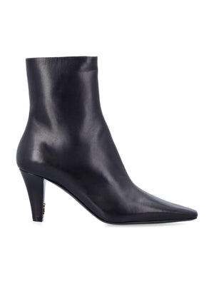 SAINT LAURENT Women’s Mini Ankle Booties with Tapered Heel