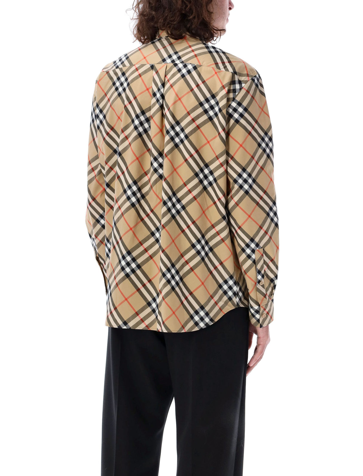 BURBERRY Classic Check Long Sleeve Shirt - Size L