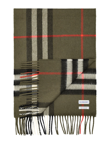 BURBERRY Giant Check Cashmere Scarf for Men