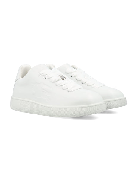 BURBERRY Luxury Leather Lace-Up Sneakers