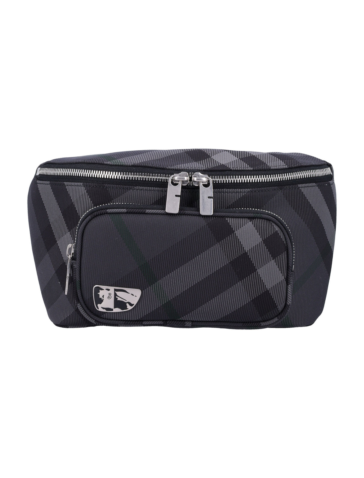 BURBERRY Check Pattern Belt Handbag - 14 CM Mini