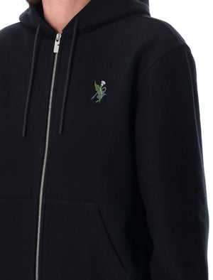 BURBERRY Men's Embroidered Hoodie - Size L