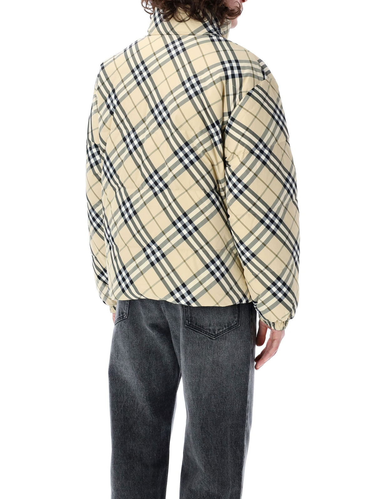 BURBERRY Reversible Check Down Jacket (Size L)