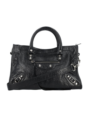 BALENCIAGA Mini Chic City Handbag in Distressed Leather