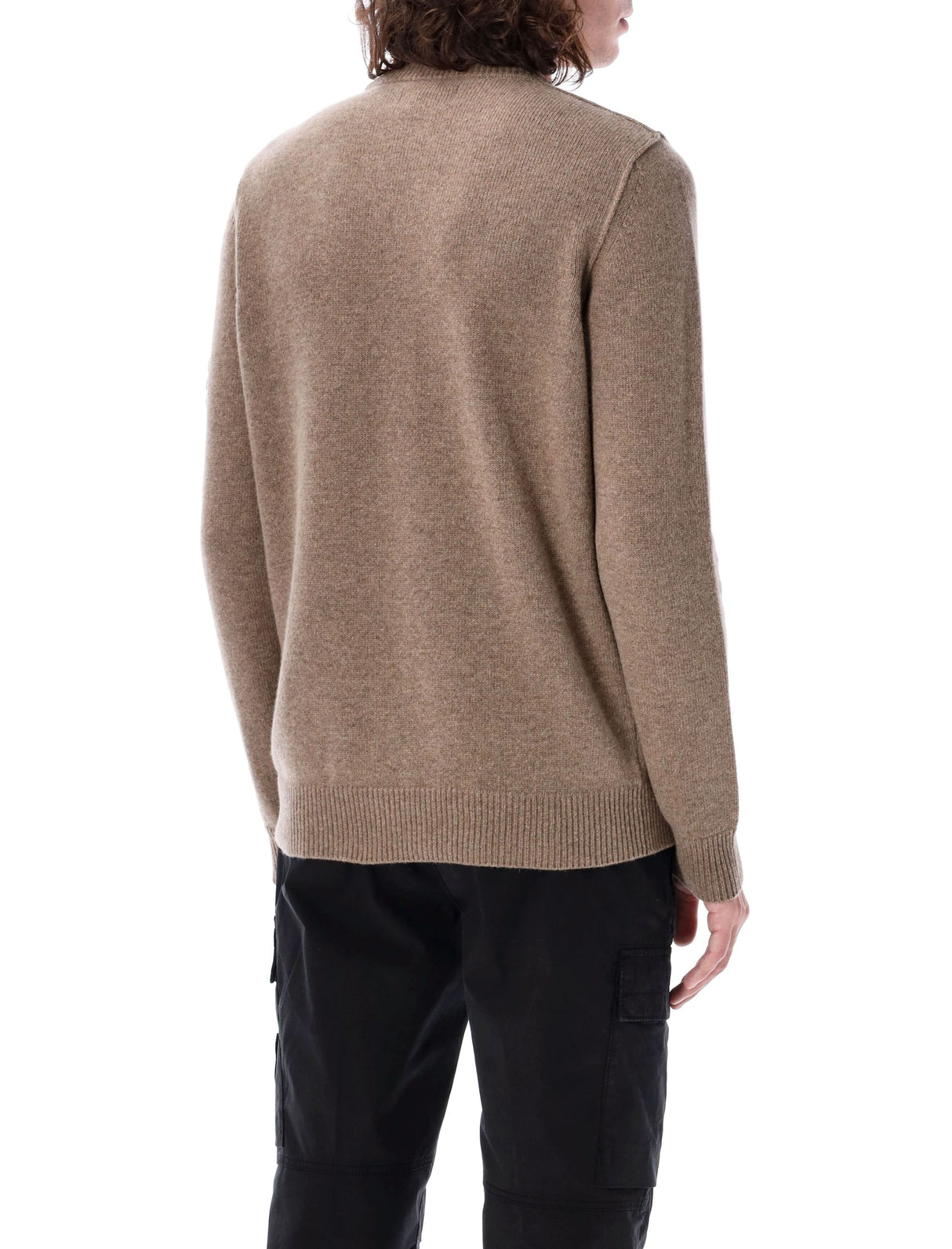 STONE ISLAND Luxury Lambswool Crew-Neck Sweater