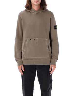 STONE ISLAND Regular Fit Logo Patch Hoodie - Size L