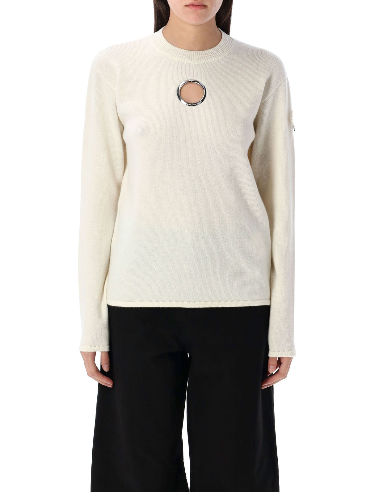 MONCLER GENIUS Eyelet Wool and Cashmere Jumper - Size S