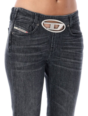 DIESEL Chic Urban Mini Skirt in Black Denim