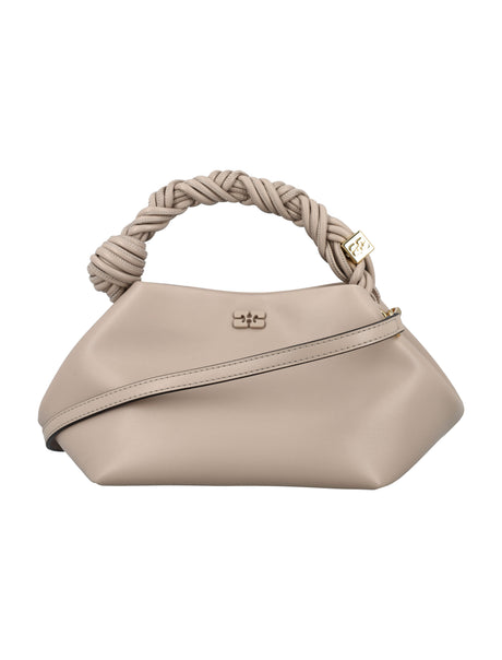 GANNI Chic Mini Bow Handbag with Metallic Accents